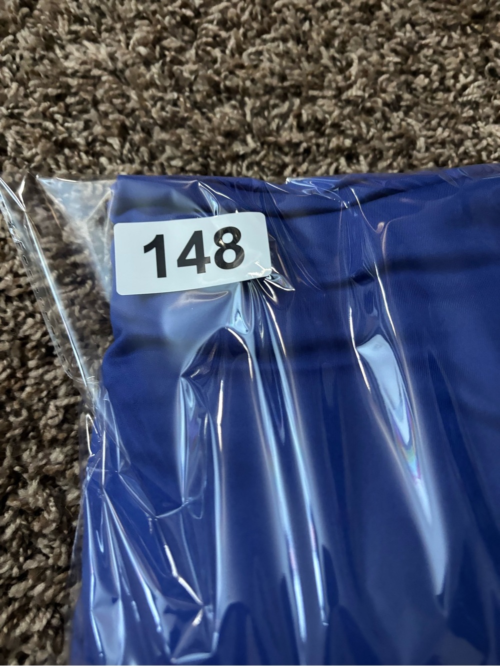 GapFit Active Tank Dress Deep Ultramarine Blue V-Neck Built-in Bra Large NEW - Picture 13 of 13